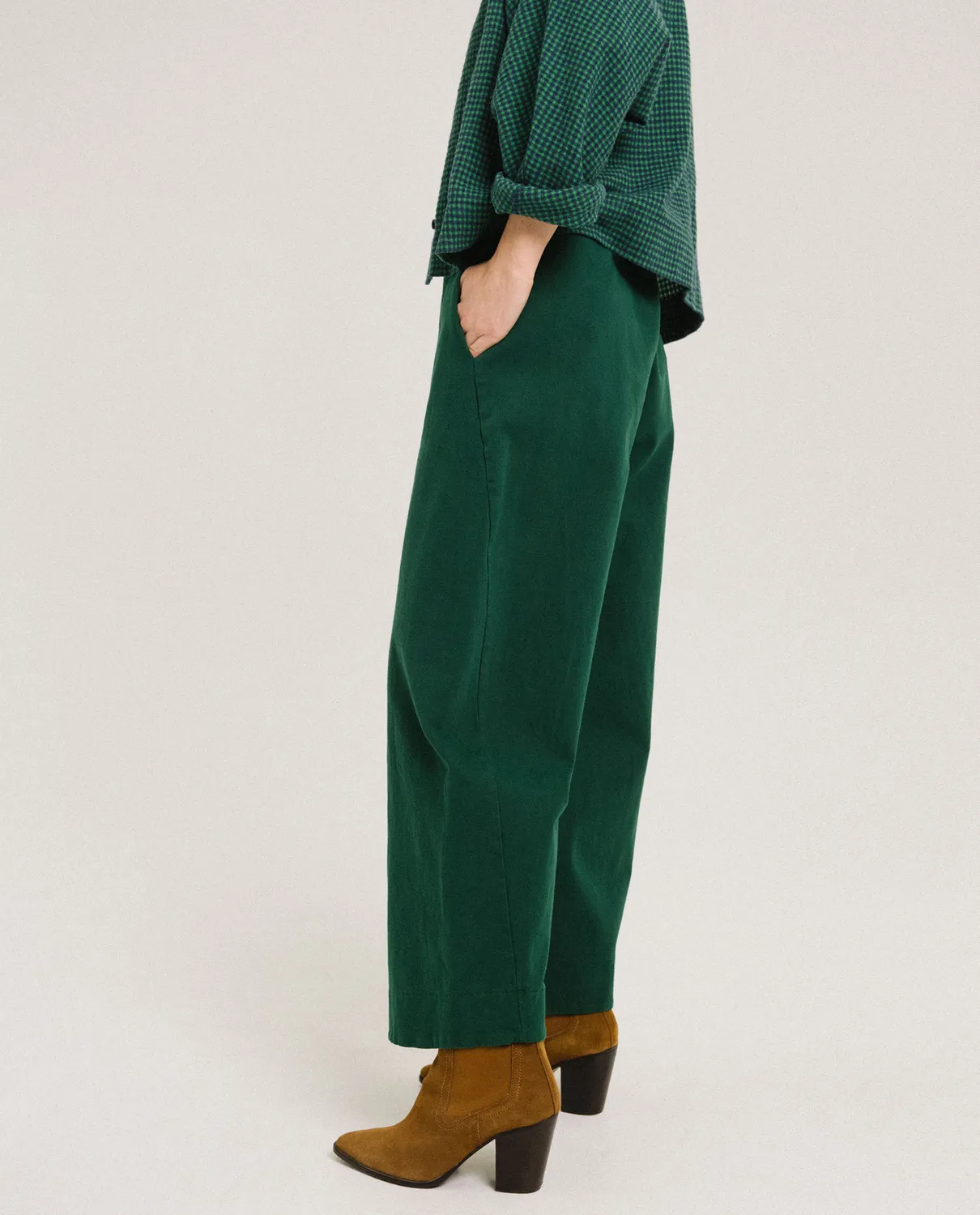 TINSELS DJOUDI pantalon FOUGERE balloon coton