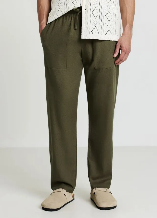 Calliope jogger uni homme cordon taille regular