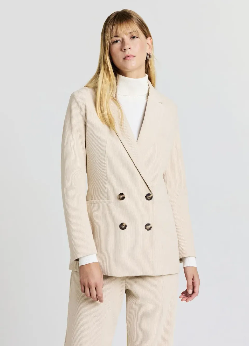 Calliope veste double boutonnage femme velours