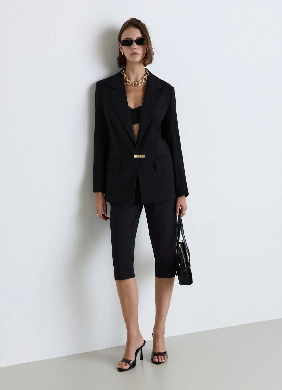 Calliope capri pantalon droit sartorial bureau