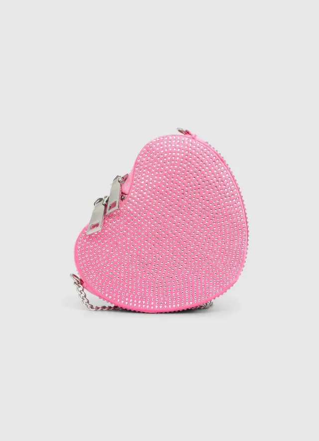 Calliope mini sac cœur strass fille chaîne