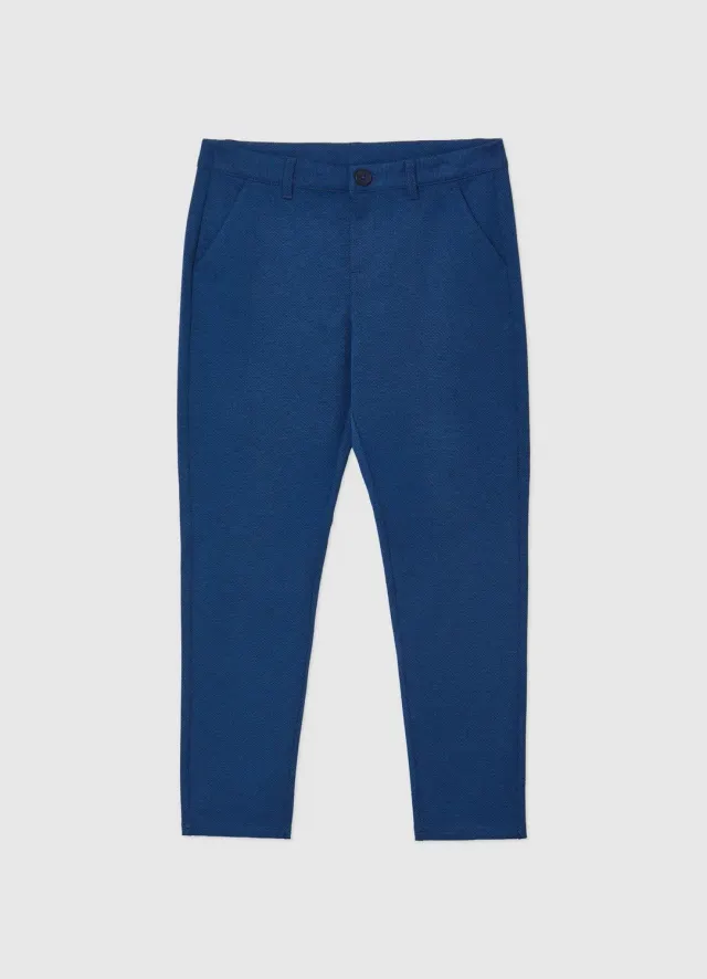 Calliope piquet pantalon garçon regular