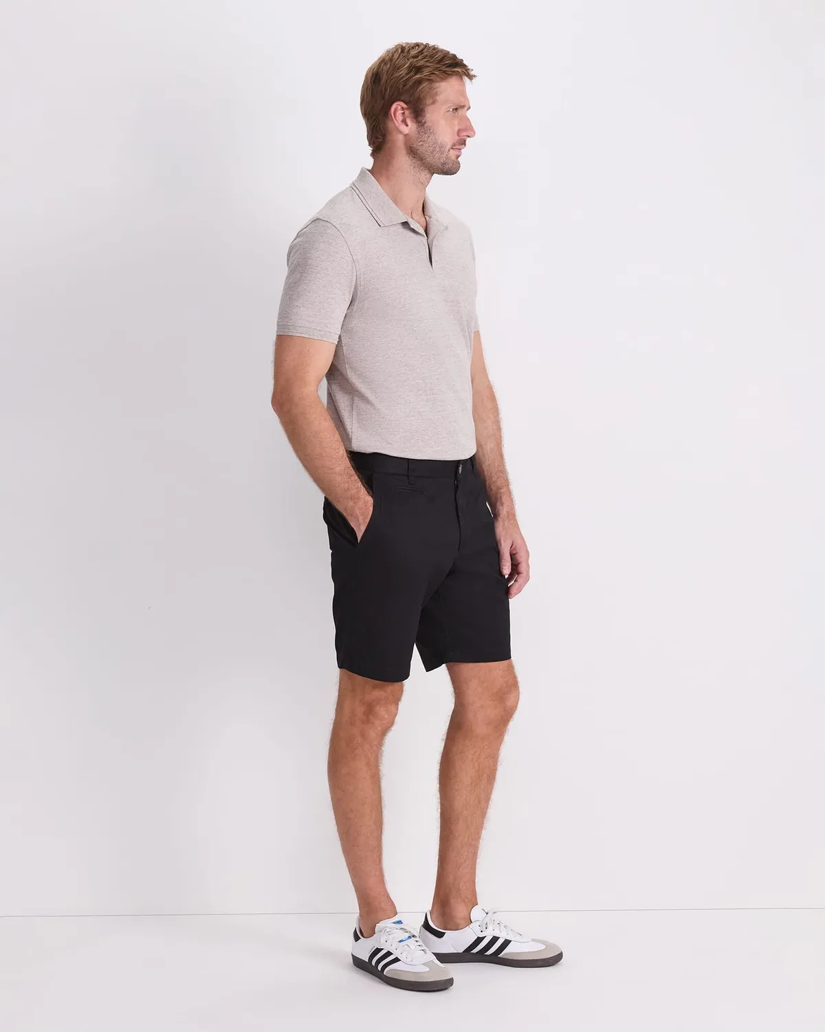 Sportscraft Classic bermuda homme coton chino genou