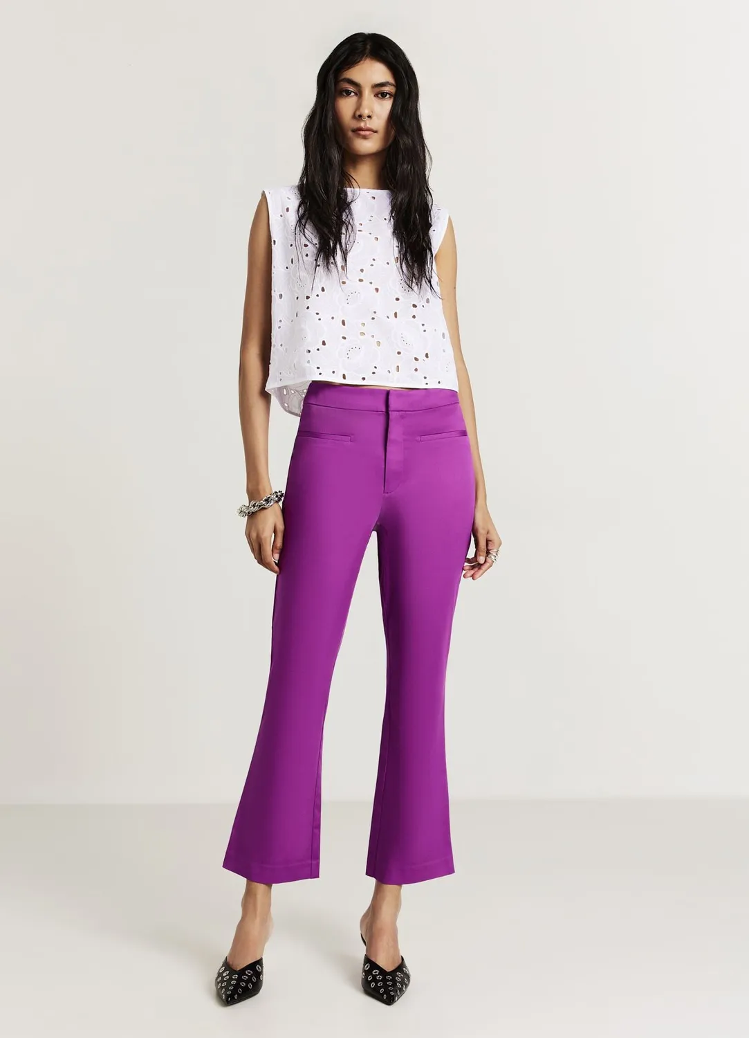 Calliope Top sangallo coton femme bretelles larges