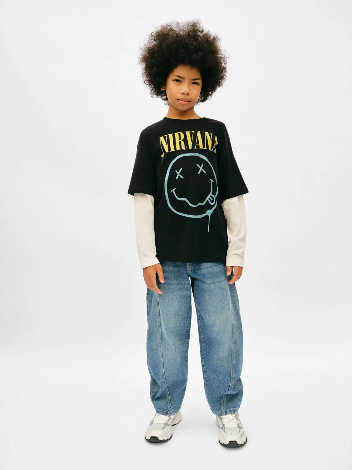 Calliope Nirvana t-shirt garçon manches longues