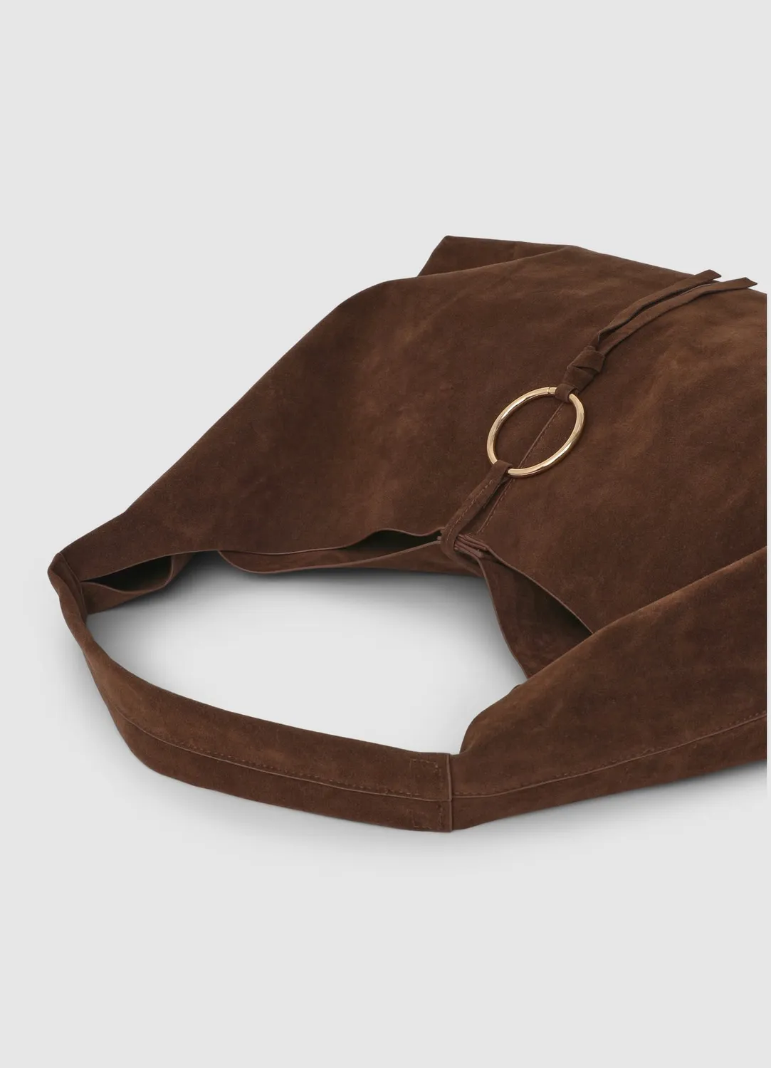 Calliope Trapèze sac cabas suédine grand