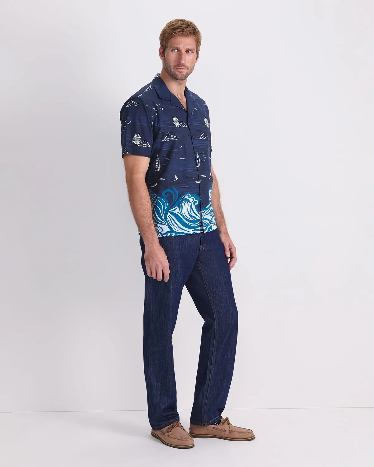 Sportscraft Neilson chemise imprimée coton col camp