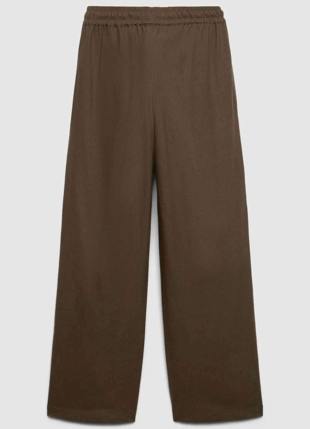 Calliope pantalon jogger lin large taille haute femme