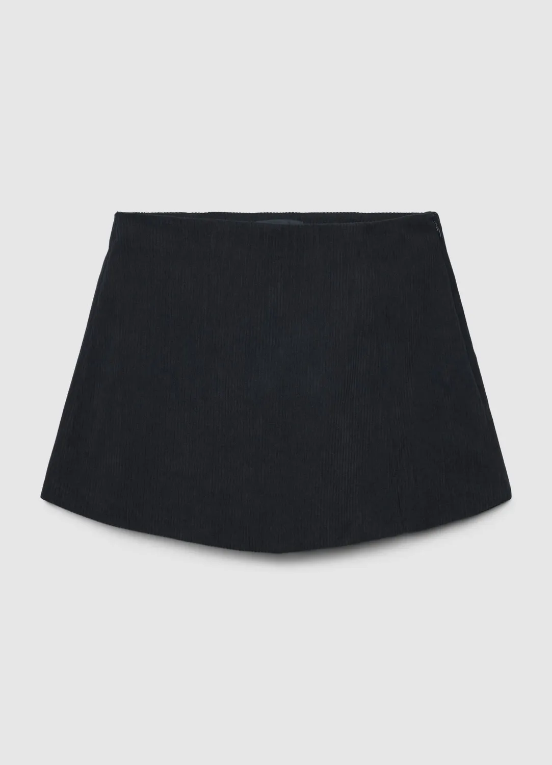 Calliope jupe-short femme velours côtelé taille haute