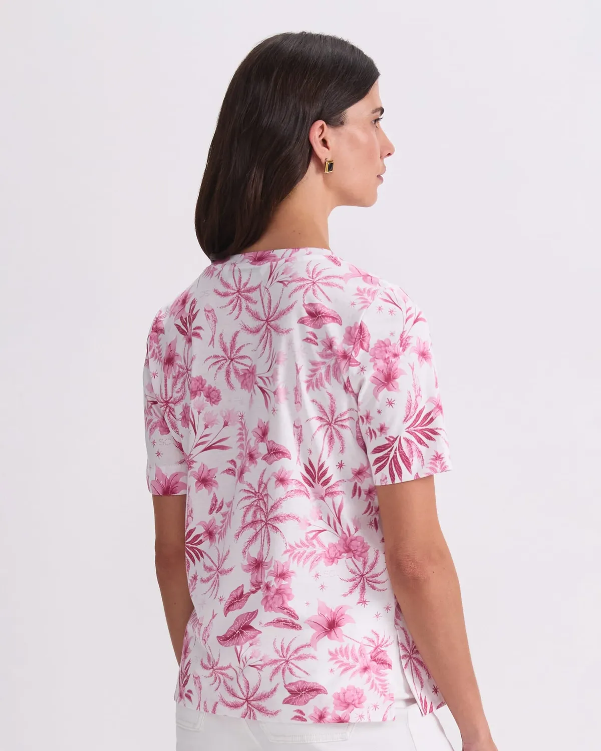 Sportscraft Palm Print Merc Tee t-shirt XS palmiers