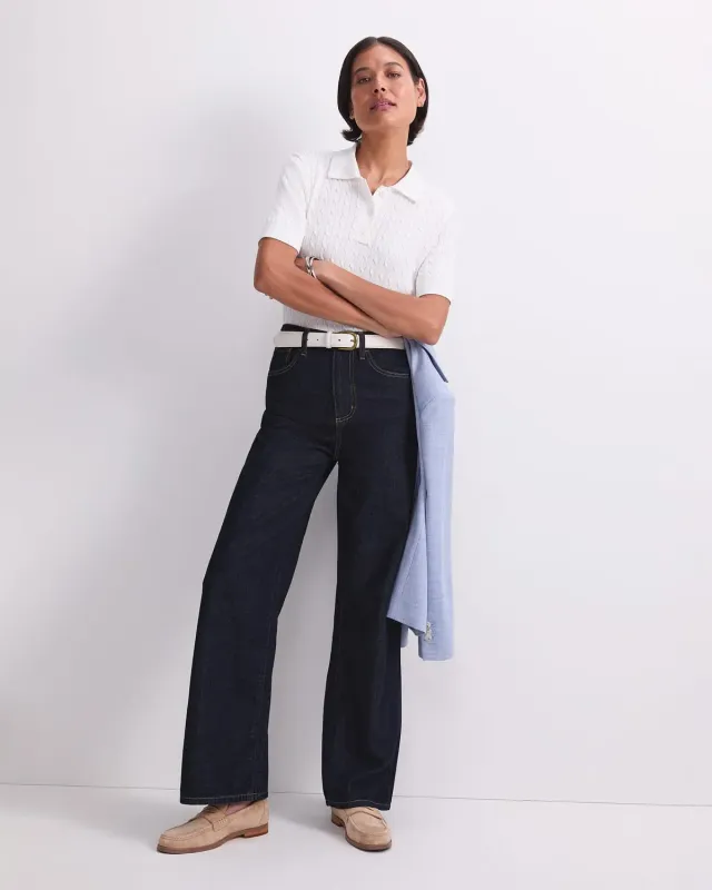 SPORTSCRAFT Chiffon Cable polo maille coton manches courtes