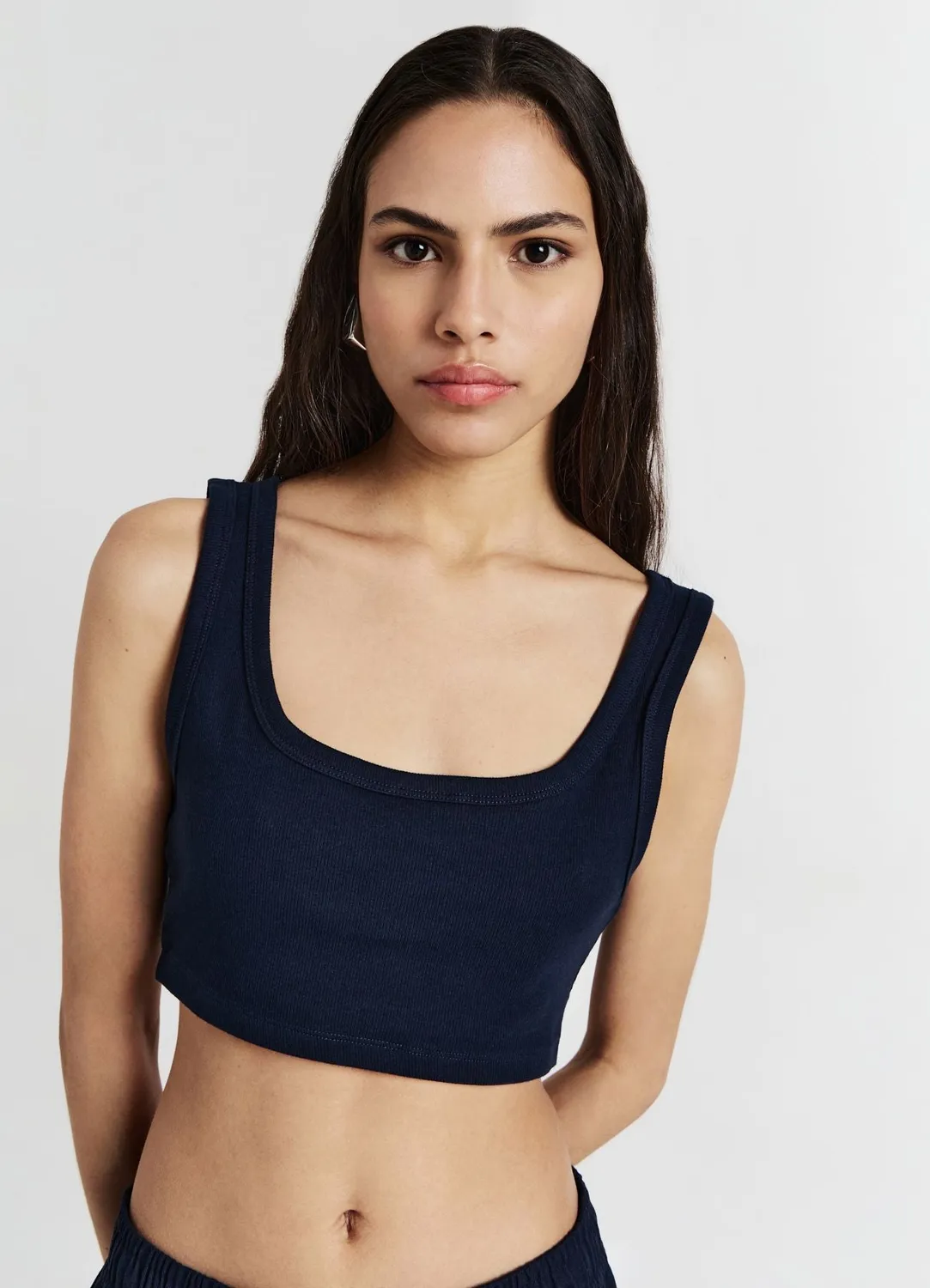 Calliope Top Bra Côtelé Brassière Coton Femme