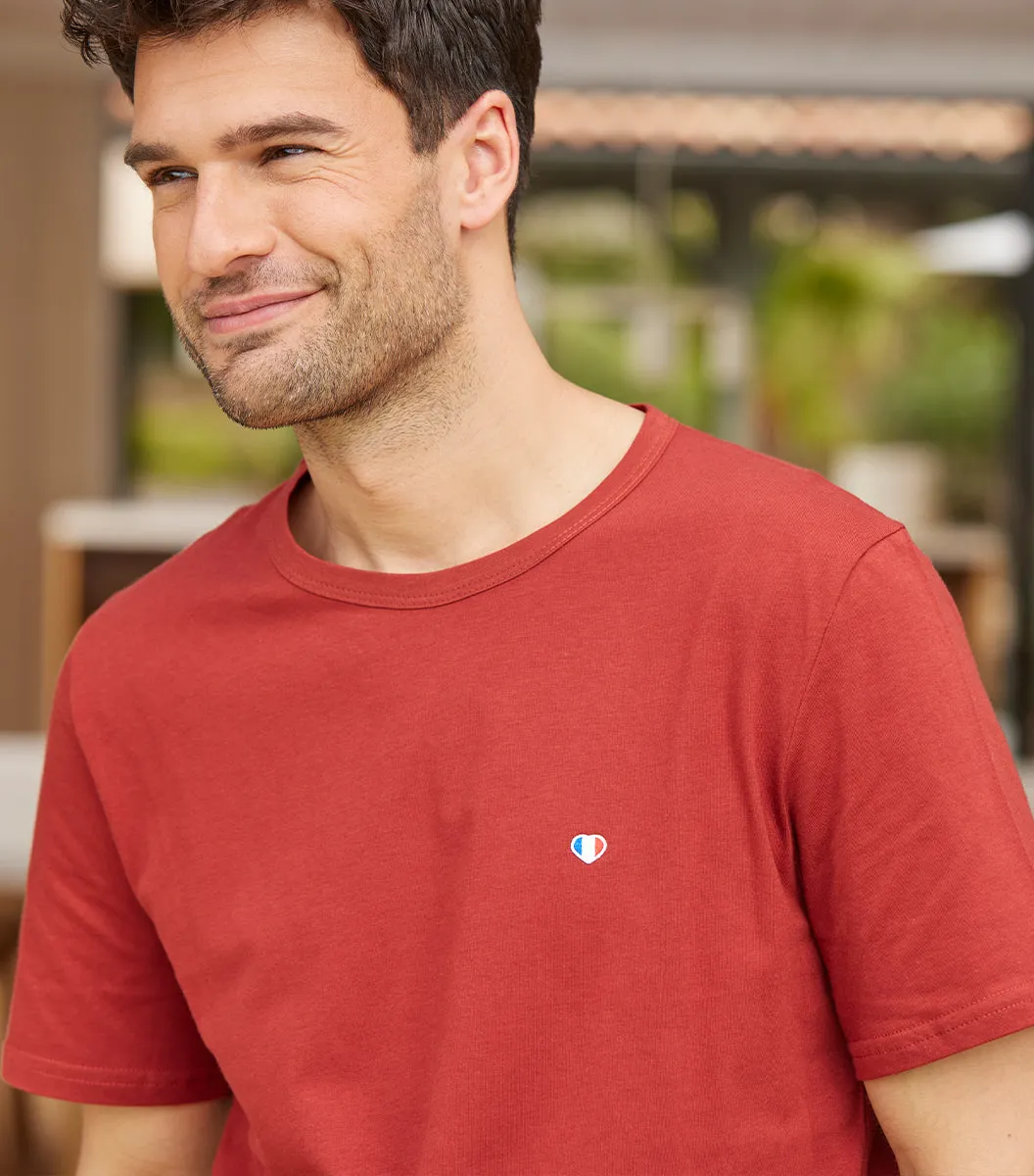 Cocorico Iconique T-shirt Homme Terracotta coton