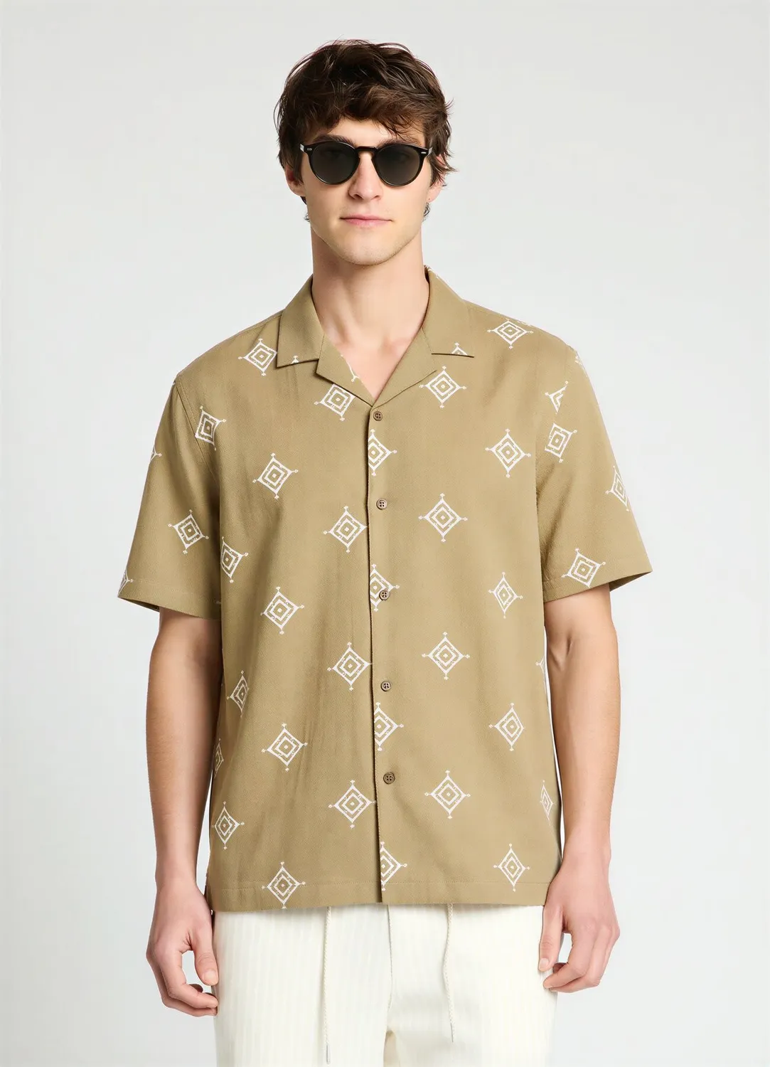 Calliope Chemise bowling chemise homme broderie