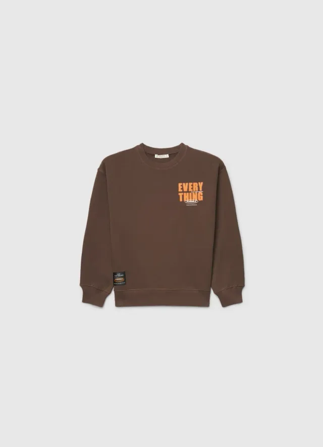 Calliope sweat col rond garçon imprimé