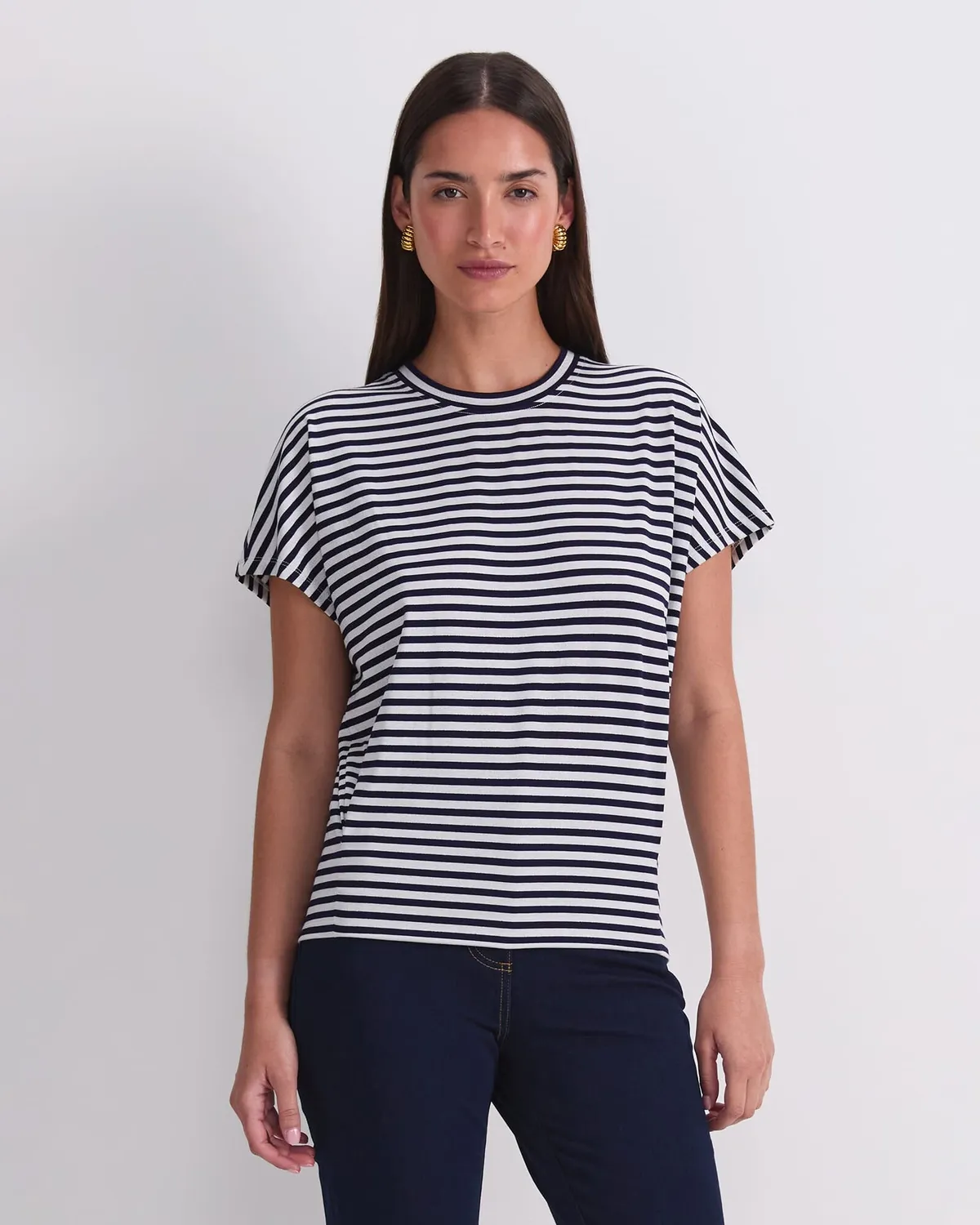 Sportscraft Chloe Lurex tee-shirt femme rayé