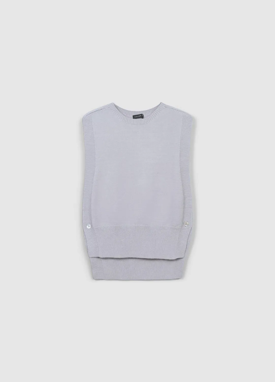 Calliope gilet en maille col rond boutons femme