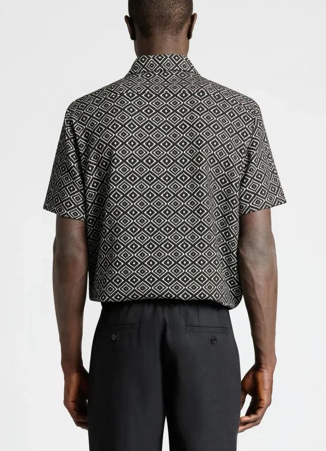 Calliope chemise homme manches courtes imprimé ethnique