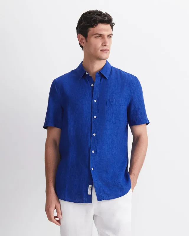 Sportscraft Delave chemise lin homme manches courtes