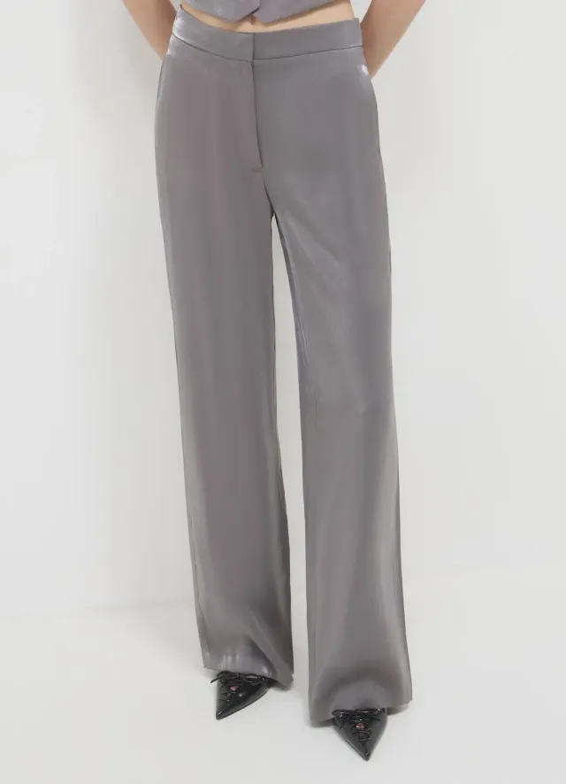 Calliope pantalon palazzo femme tissu changeant