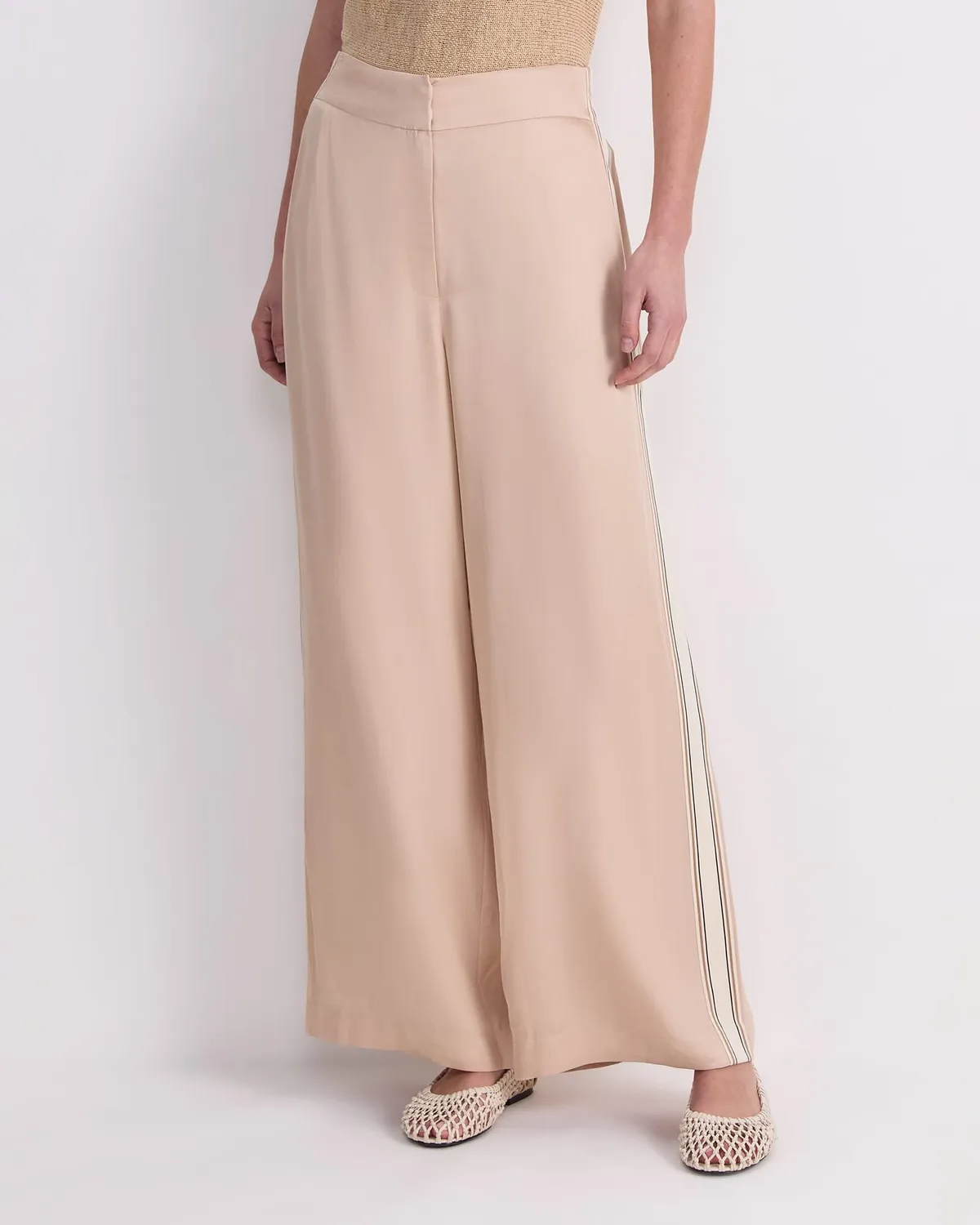 Sportscraft Yara Drape Stripe pantalon large rayé