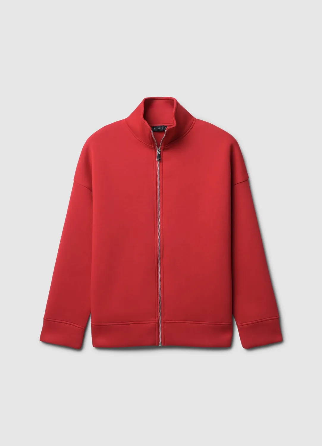 Calliope sweat zippé femme col montant coupe droite