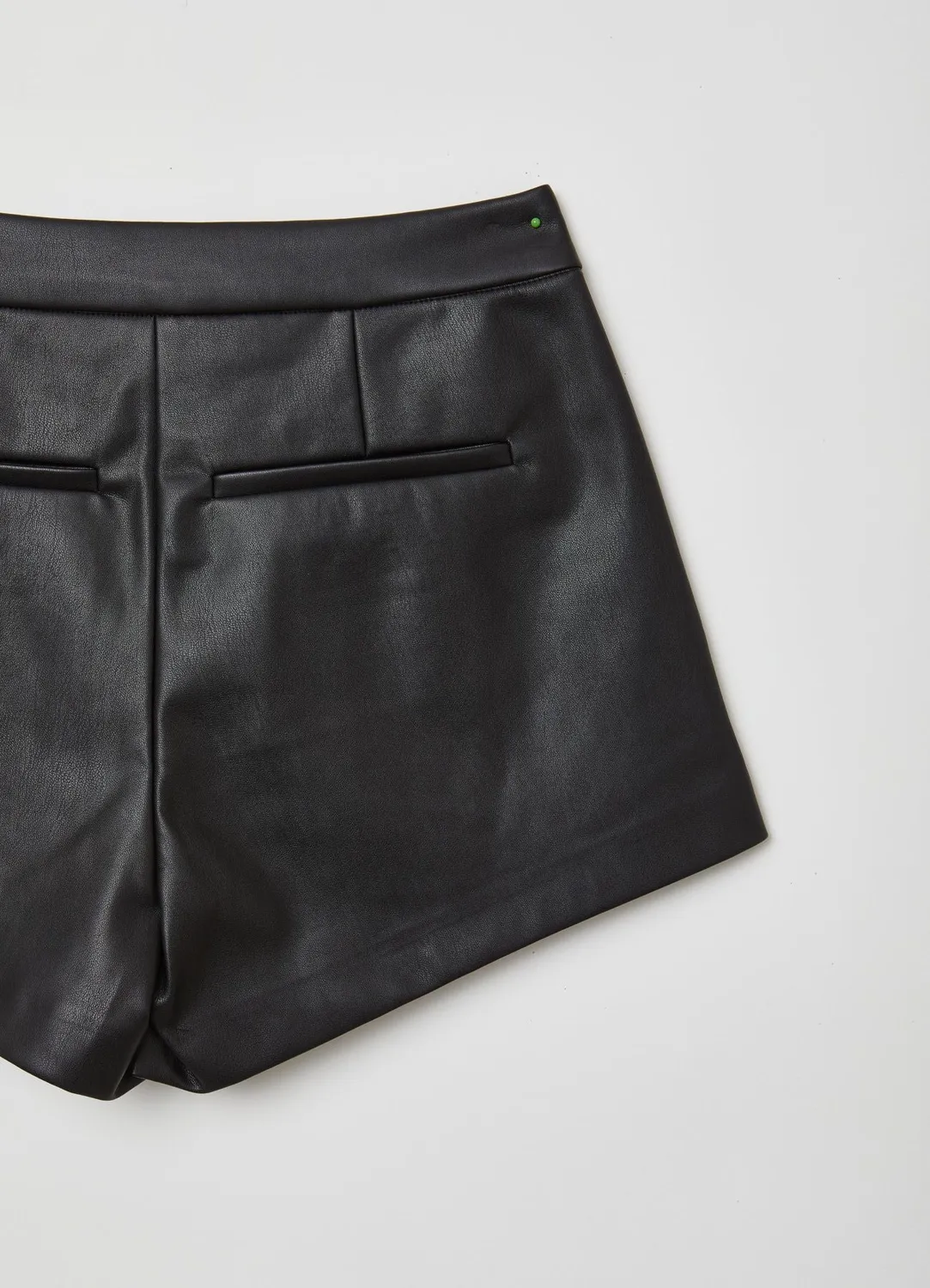 Calliope short effet cuir femme poches latérales