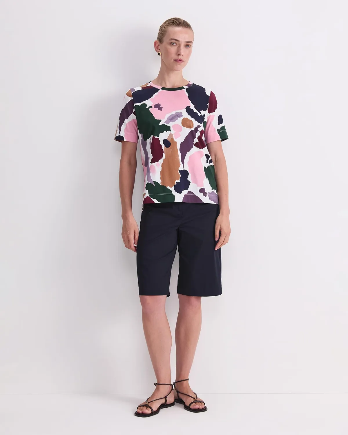 Sportscraft Leah Mercerised tee coton imprimé femme