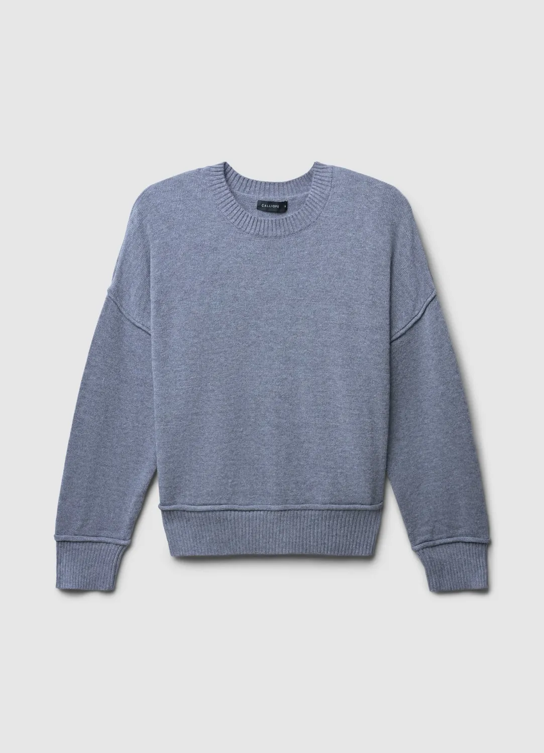 Calliope pull col rond femme manches longues uni