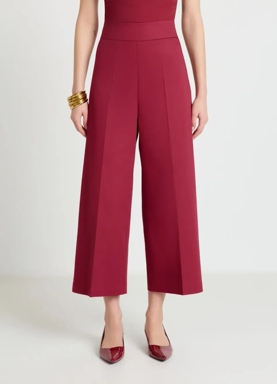 Calliope pantalon culotte large femme taille haute