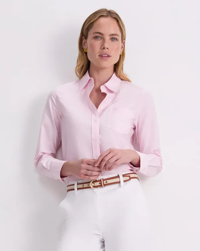 Sportscraft Long Sleeve Oxford Shirt chemise oxford coton