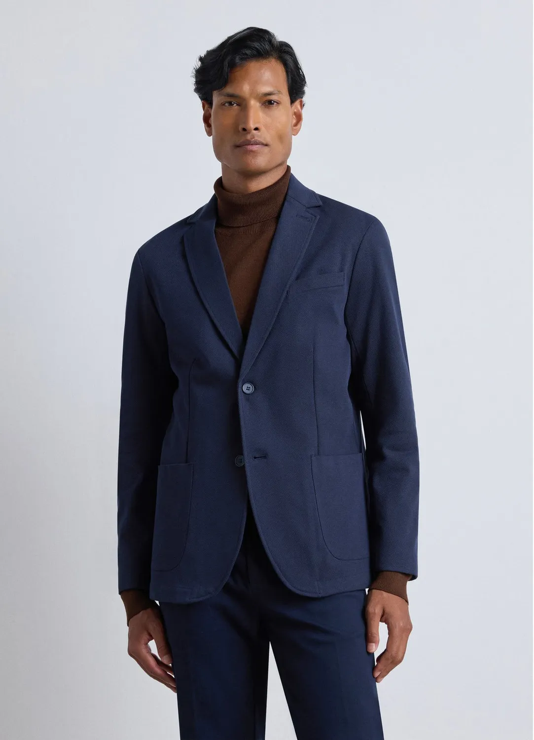 Calliope Veste piqué 2 boutons homme unie