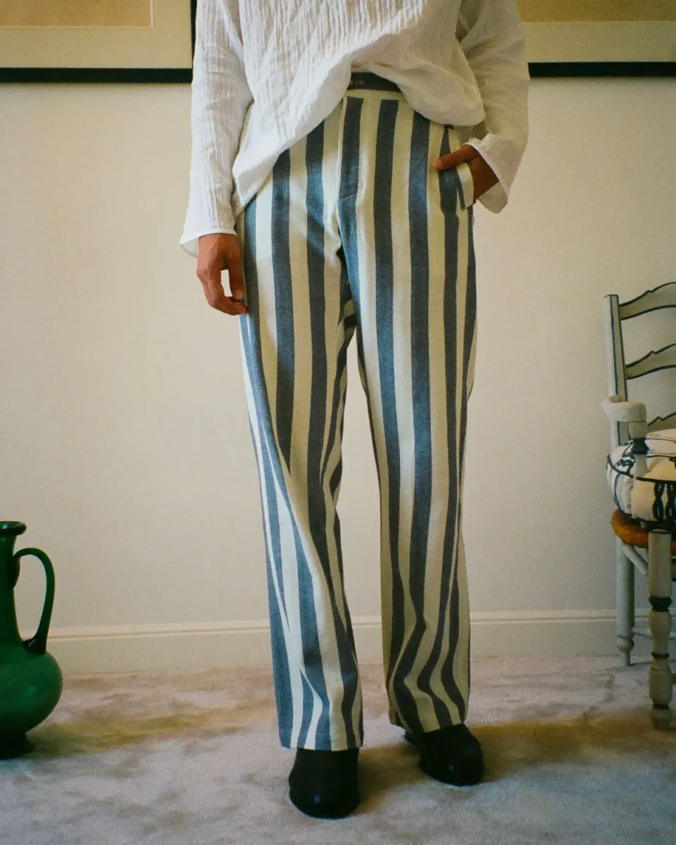 Erevan Capon Parasol Bleu pantalon homme