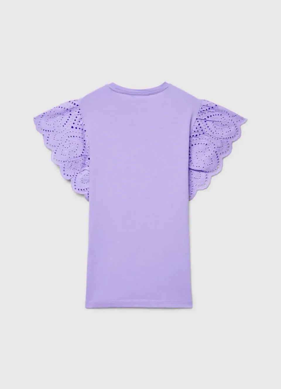 Calliope t-shirt volants sangallo femme S brodé