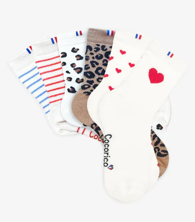 Cocorico Signature Chaussettes Femme x6 coton 36/41