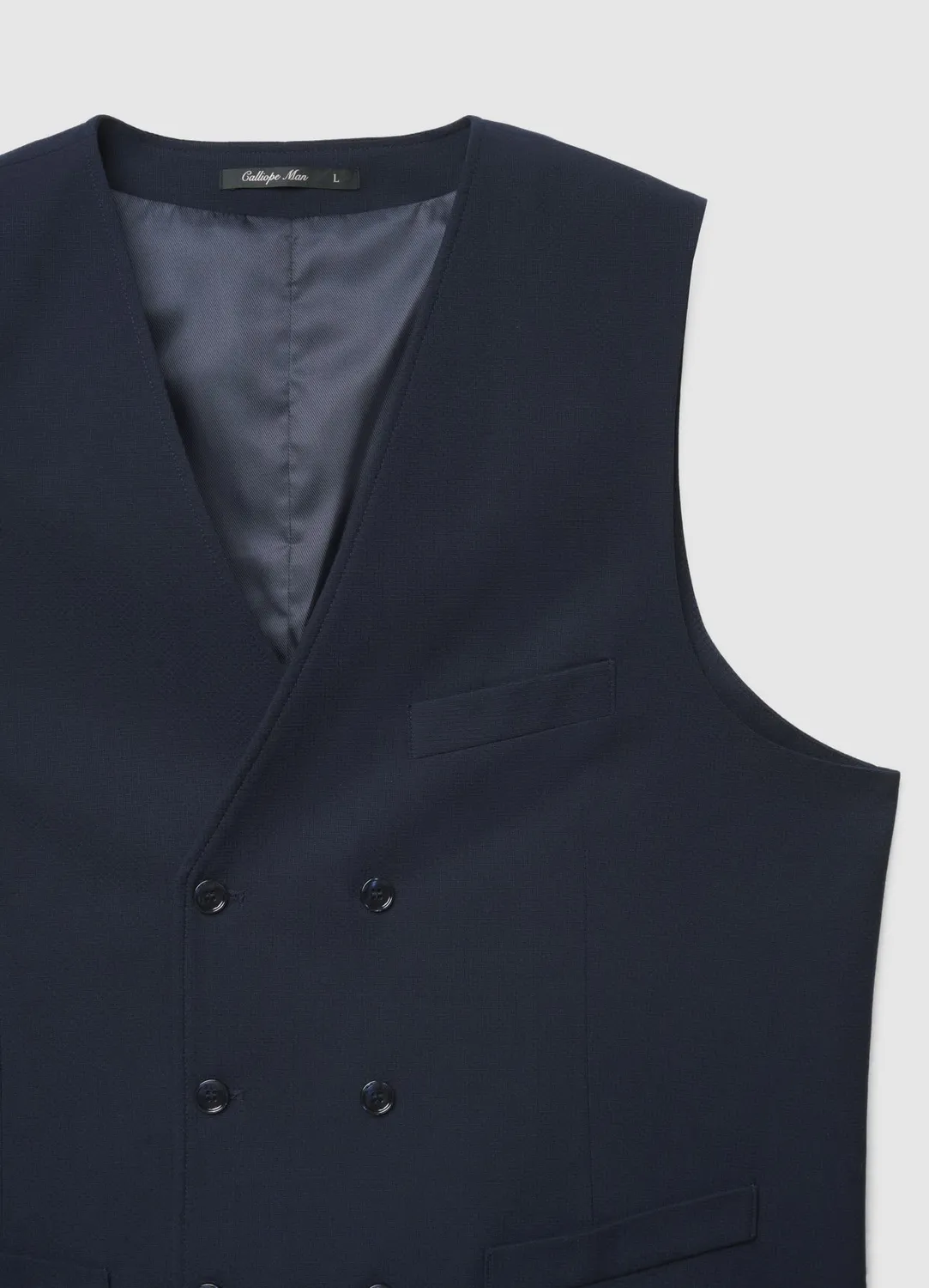 Calliope gilet double boutonnage homme col V