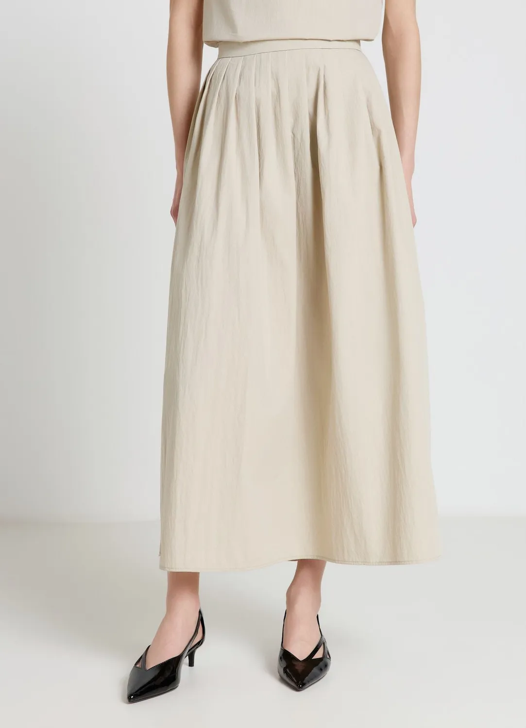 Calliope jupe midi femme plissée évasée