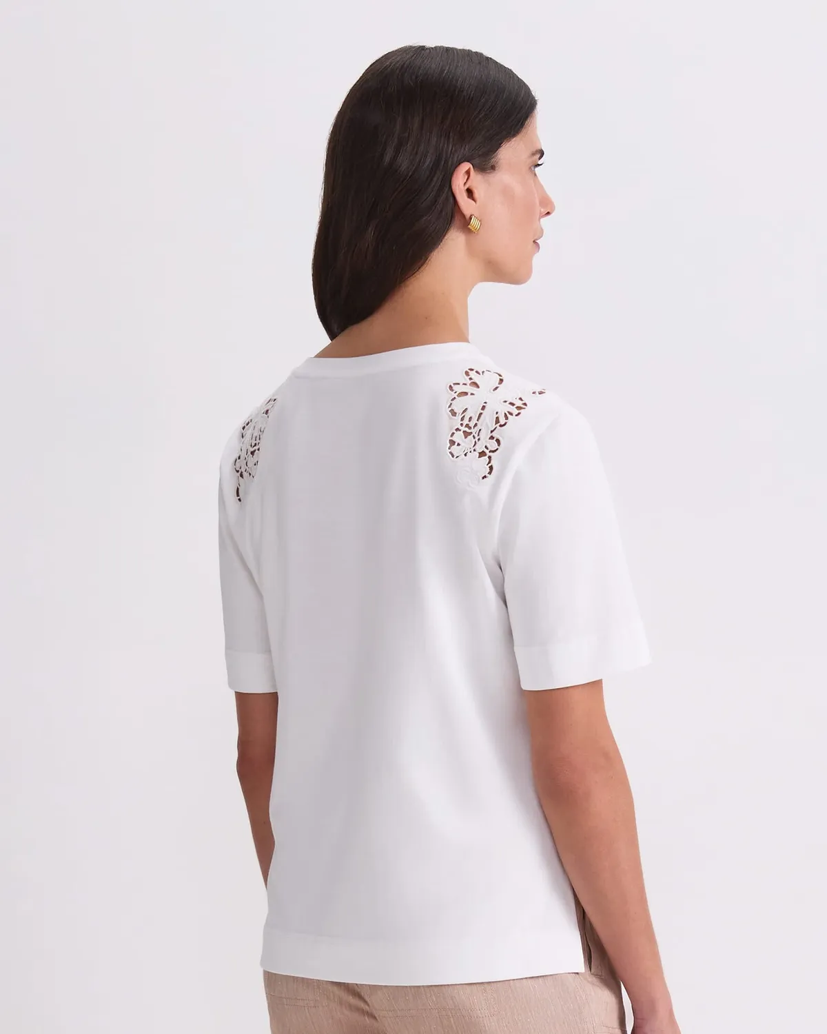 Sportscraft Paloma tee coton femme broderie