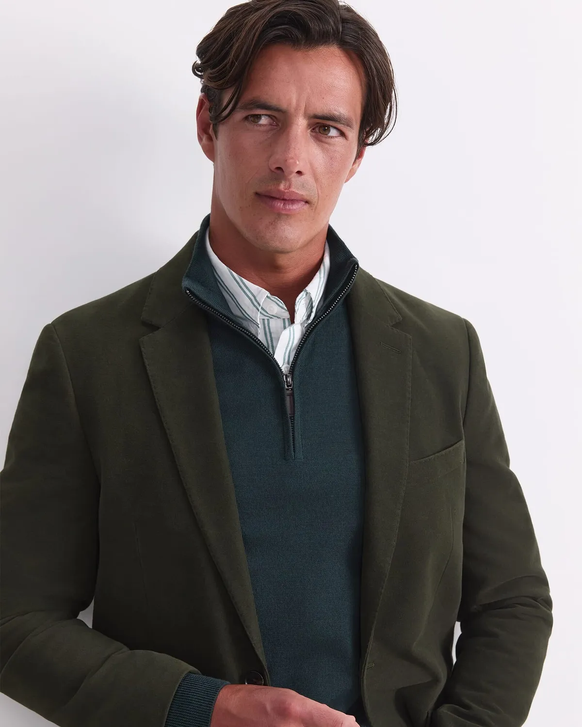 Sportscraft Moleskin blazer homme coton italien
