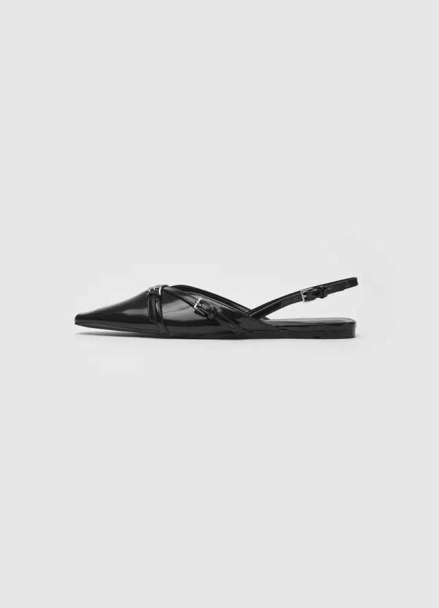 Calliope slingback basse à boucles femme