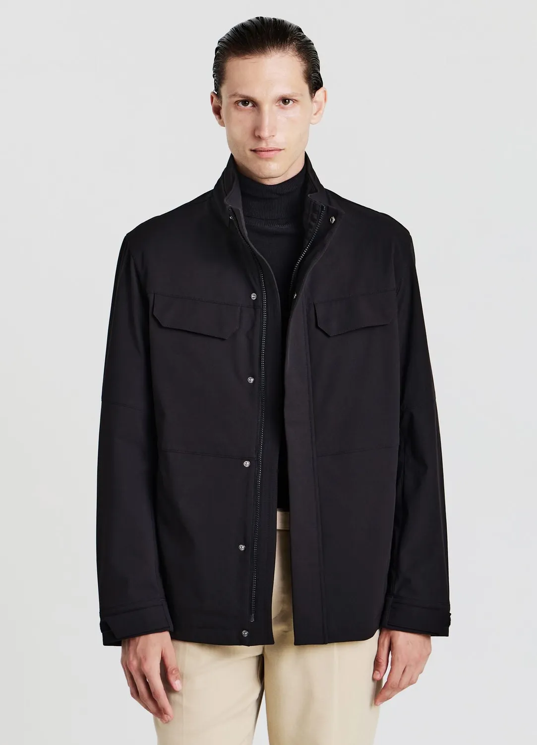 Calliope veste saharienne homme technique col haut zip