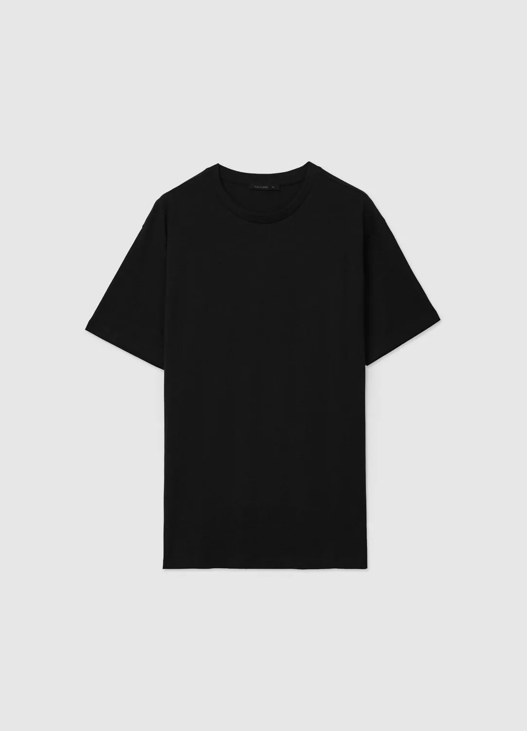 Calliope t-shirt homme uni col rond coton