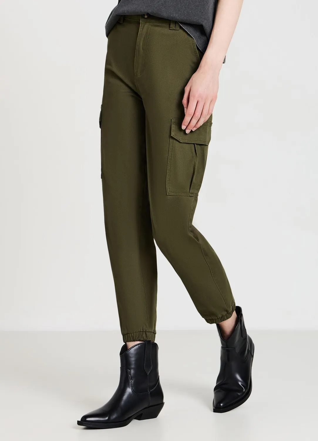 Calliope pantalon cargo coton femme poches