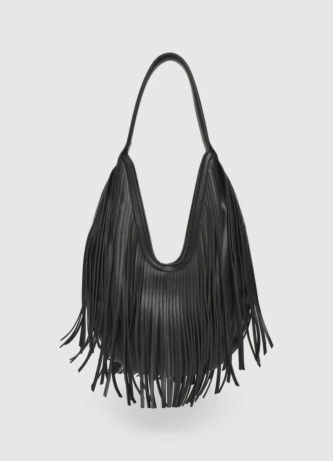 Calliope sac hobo franges effet cuir 26 cm