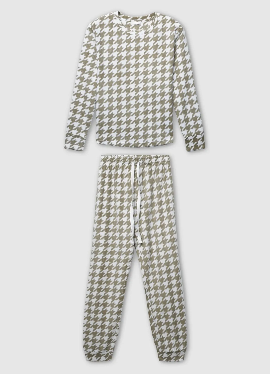 Calliope ensemble pyjama polaire femme pied-de-poule