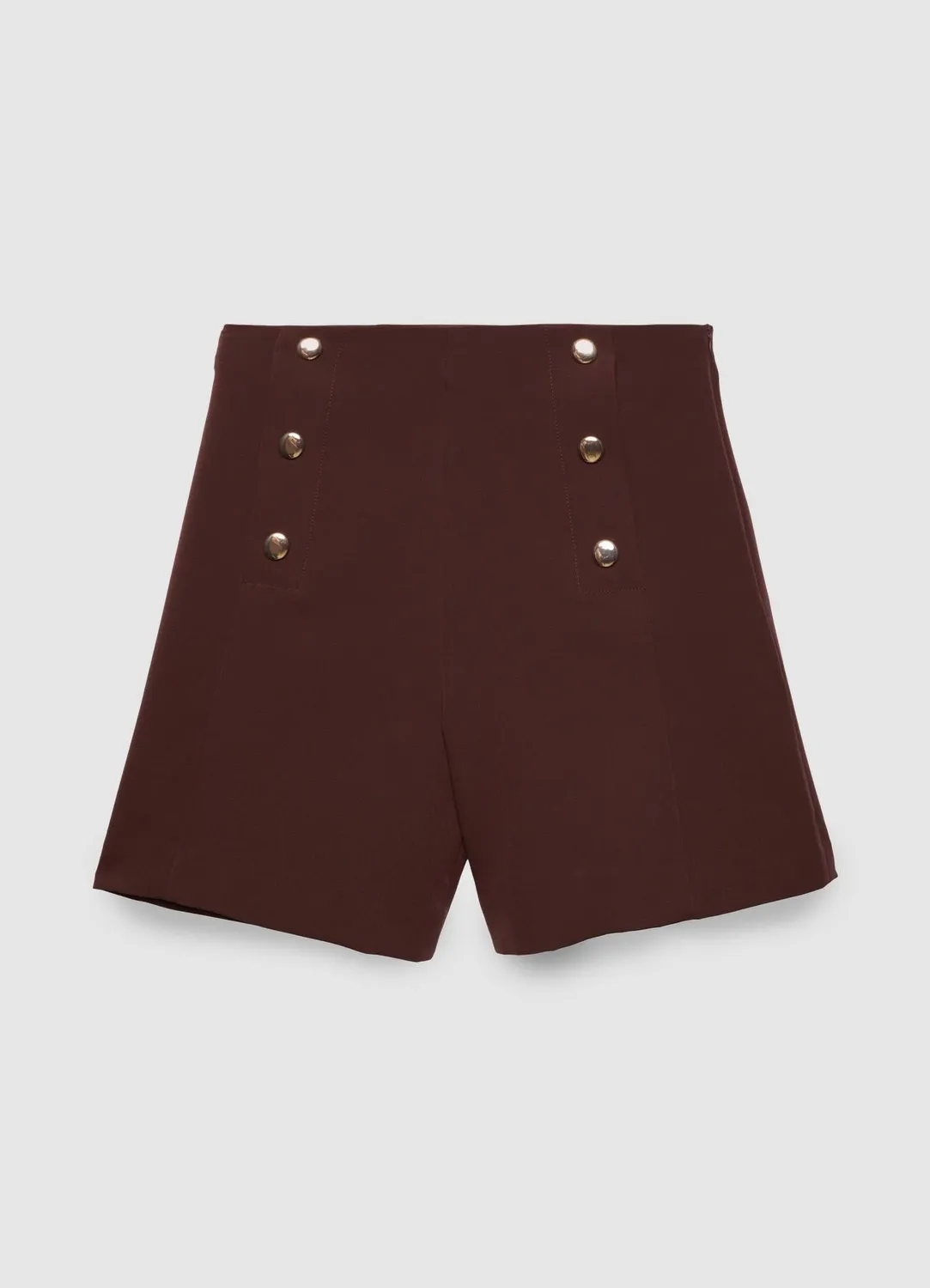 Calliope short tailleur femme boutons taille haute