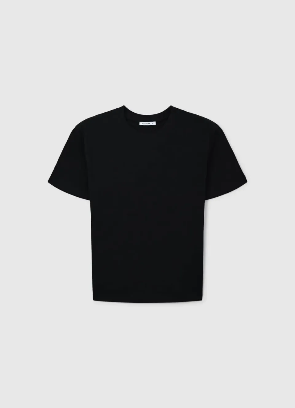 Calliope t-shirt col rond uni t-shirt coton femme