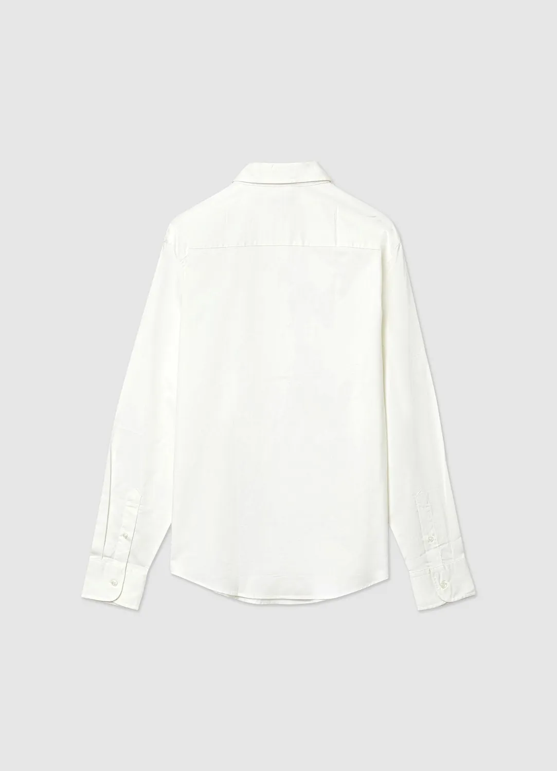 Calliope Chemise Coton Unie Manches Longues Homme