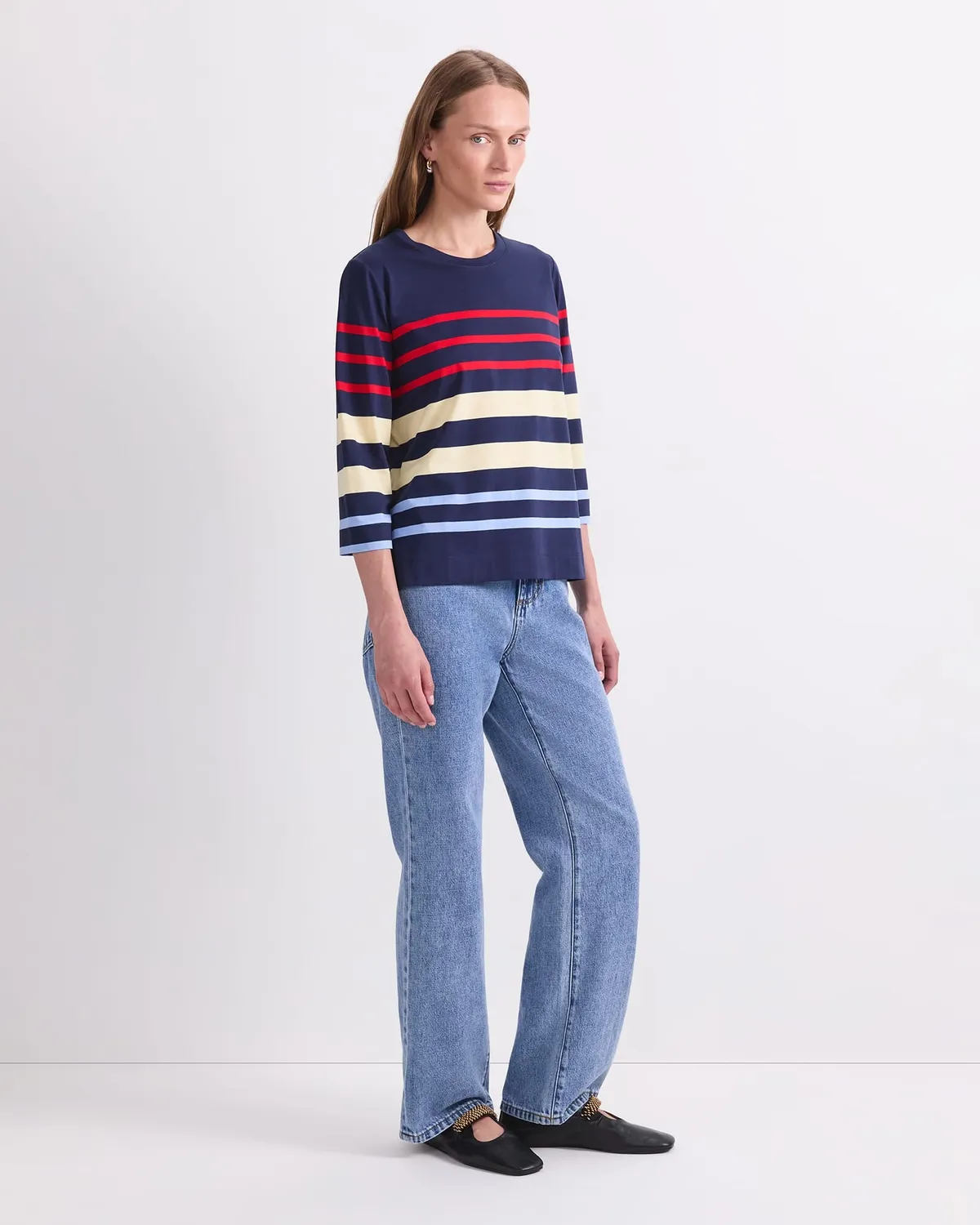 Sportscraft Multi Stripe 120939 t-shirt coton femme
