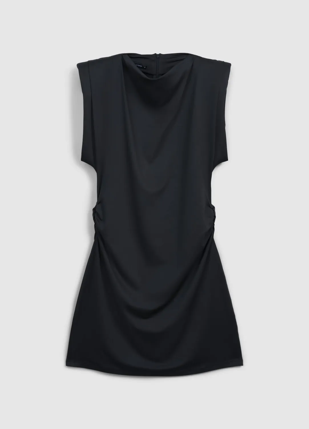 Calliope mini-robe unie épaules rembourrées